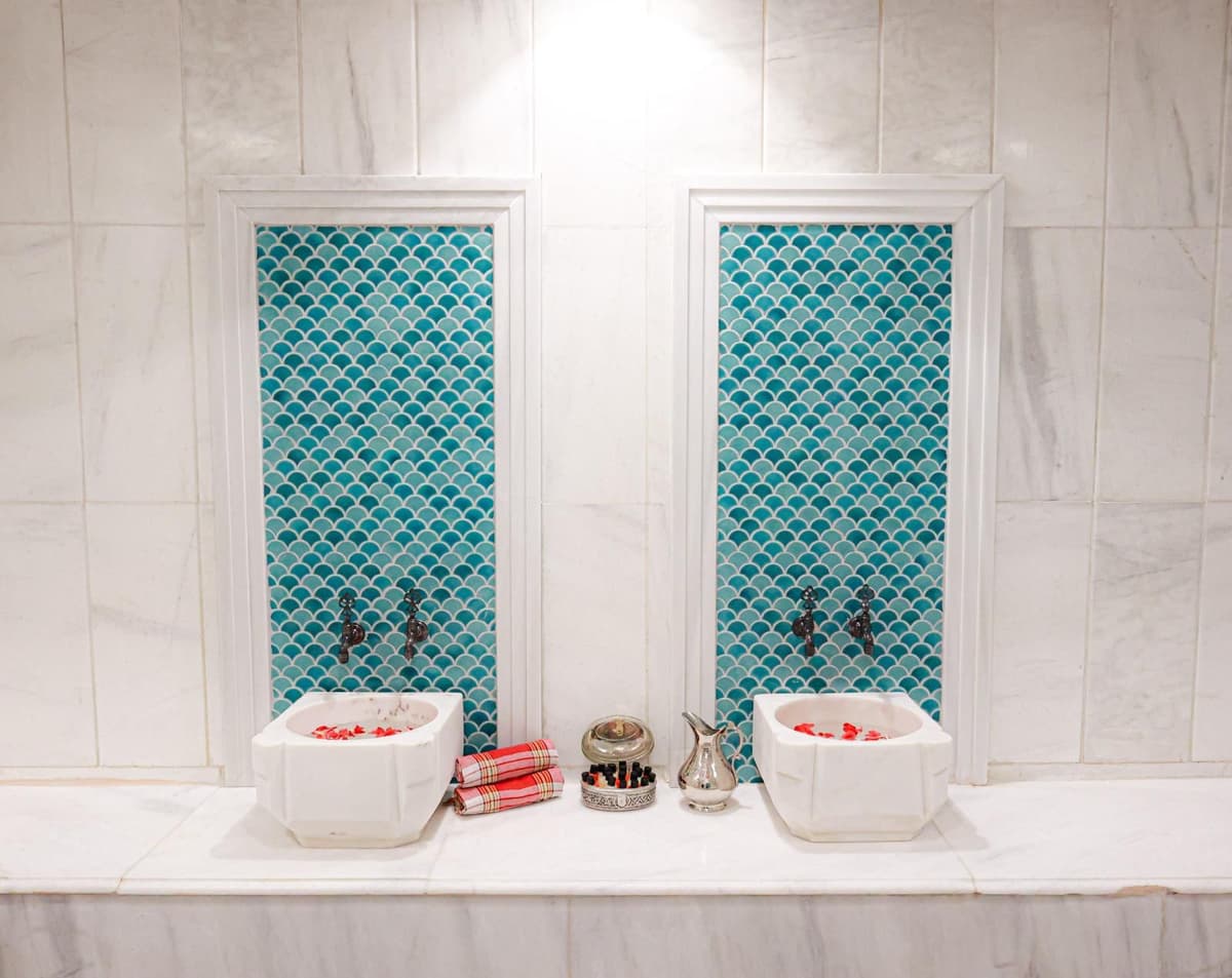 Traditional Turkish Bath Ritual Elements